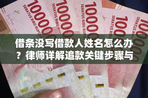 济南借条没写借款人姓名怎么办？律师详解追款关键步骤与证据链构建