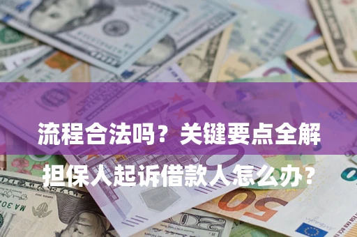 济南

担保人起诉借款人怎么办？流程合法吗？关键要点全解析