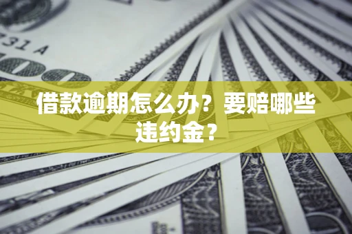 济南借款逾期怎么办？要赔哪些违约金？