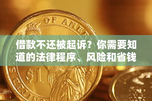 济南借款不还被起诉？你需要知道的法律程序、风险和省钱技巧