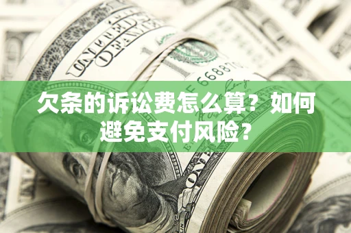 济南欠条的诉讼费怎么算？如何避免支付风险？