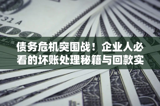 济南债务危机突围战！企业人必看的坏账处理秘籍与回款实战指南